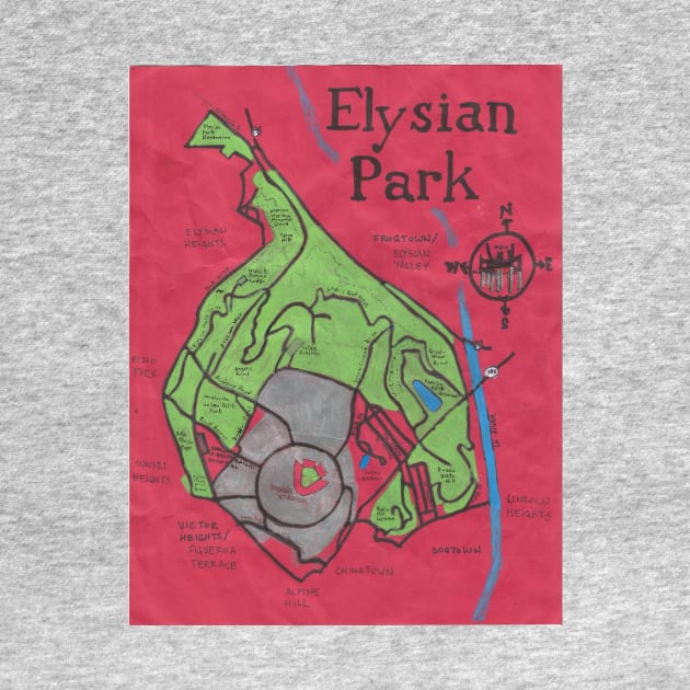 Elysian Park by PendersleighAndSonsCartography